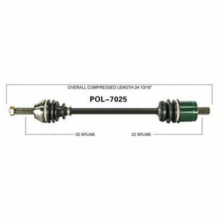 WIDE OPEN OE Replacement CV Axle for POL FRONT RANGER 500/700EFI/XP/6X6 POL-7025